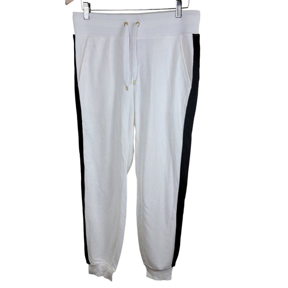 Lauren Ralph Lauren Womens Colorblock Terry Lined Jogger Sweatpants White size M